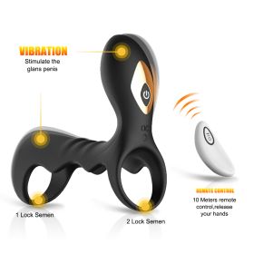 Muitar Strong Vibration Delay Massage Ring Silicone Massager Waterproof For Men