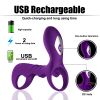 USB Charging Male Vibrating Ring, 9 Speed Vibrating Ring Vibrating Band