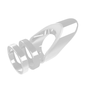 Clio- The Radiant Wearable Vibrating Ring;  Sexual Jewelry (Color: matte silver, size: 6)