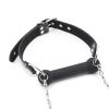 Bondage Silicone Dog Bone Ball Gag,Leash Chain Attached,Puppy Play Mouth Stuffed Stick Restraint Gag Slave Roleplay Sex Toy